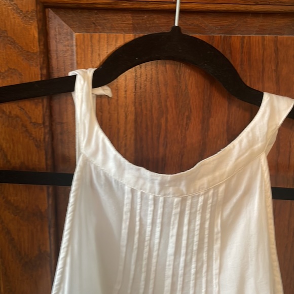Free people sleeveless flowing cotton white top size M - Picture 3 of 4